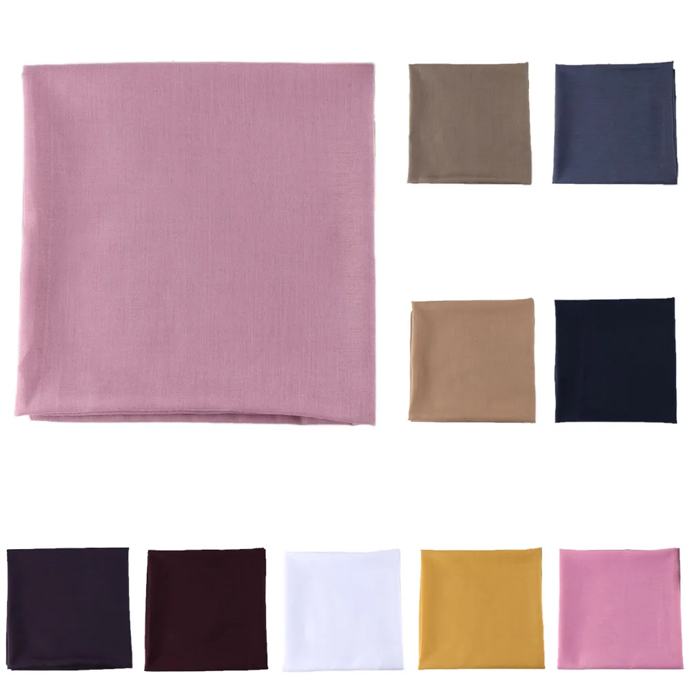 

Malaysia Cotton Square Scarf 110*110cm Viscose Shawls Wrap Muslim Women Hijab Turban Headscarf Foulard Bandanna Turbante Mujer