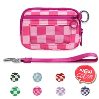 The Iris Wallet Zip Card Case with ID Window Purses for Women Coin Purse with Zipper Mini Portable Keychain Wallet 1