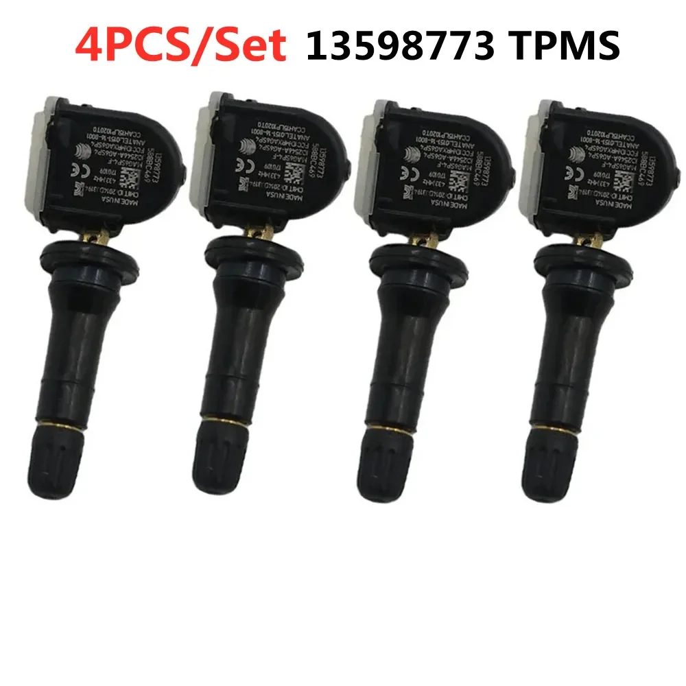 4Pcs/Set 13598773 433mhz TPMS TIRE PRESSURE SENSOR For Cadillac CT6 XT5 SRX Chevrolet Malibu Opel
