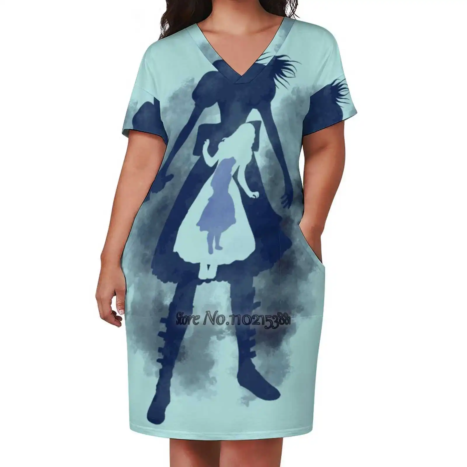 La Alice? Gonna A Maniche Corte Con Scollo A V Gonne Kawaii Coreane Abiti Da Festa Alice In Alice A Madnes Madness Returns Alice Madness