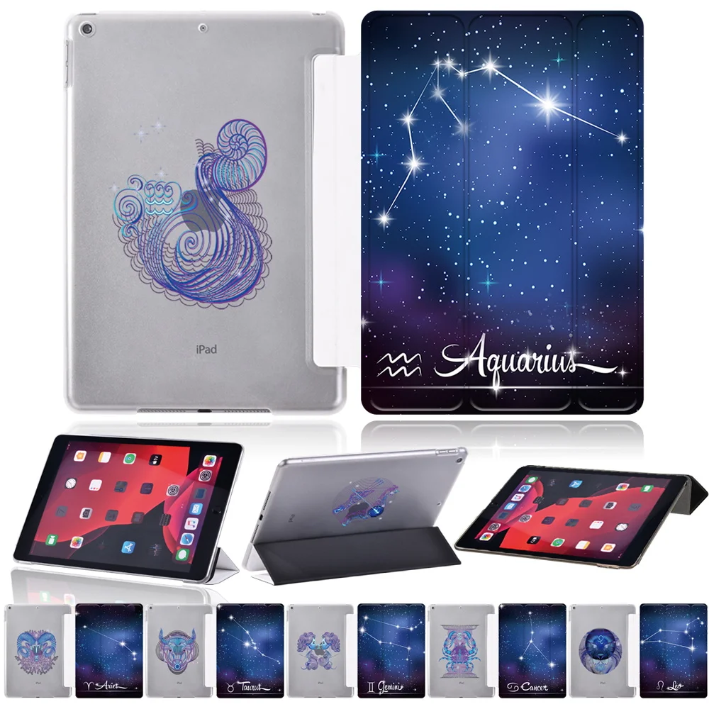 Custodia Smart Tablet Per Apple Ipad Air 1 2 3 4 5/Ipad 5 ° 6 ° 7 ° 8 ° 9 °/Mini 1 2 3 4 5/Ipad Pro 11/10/5/9.7 Cover Con Motivo A Stella