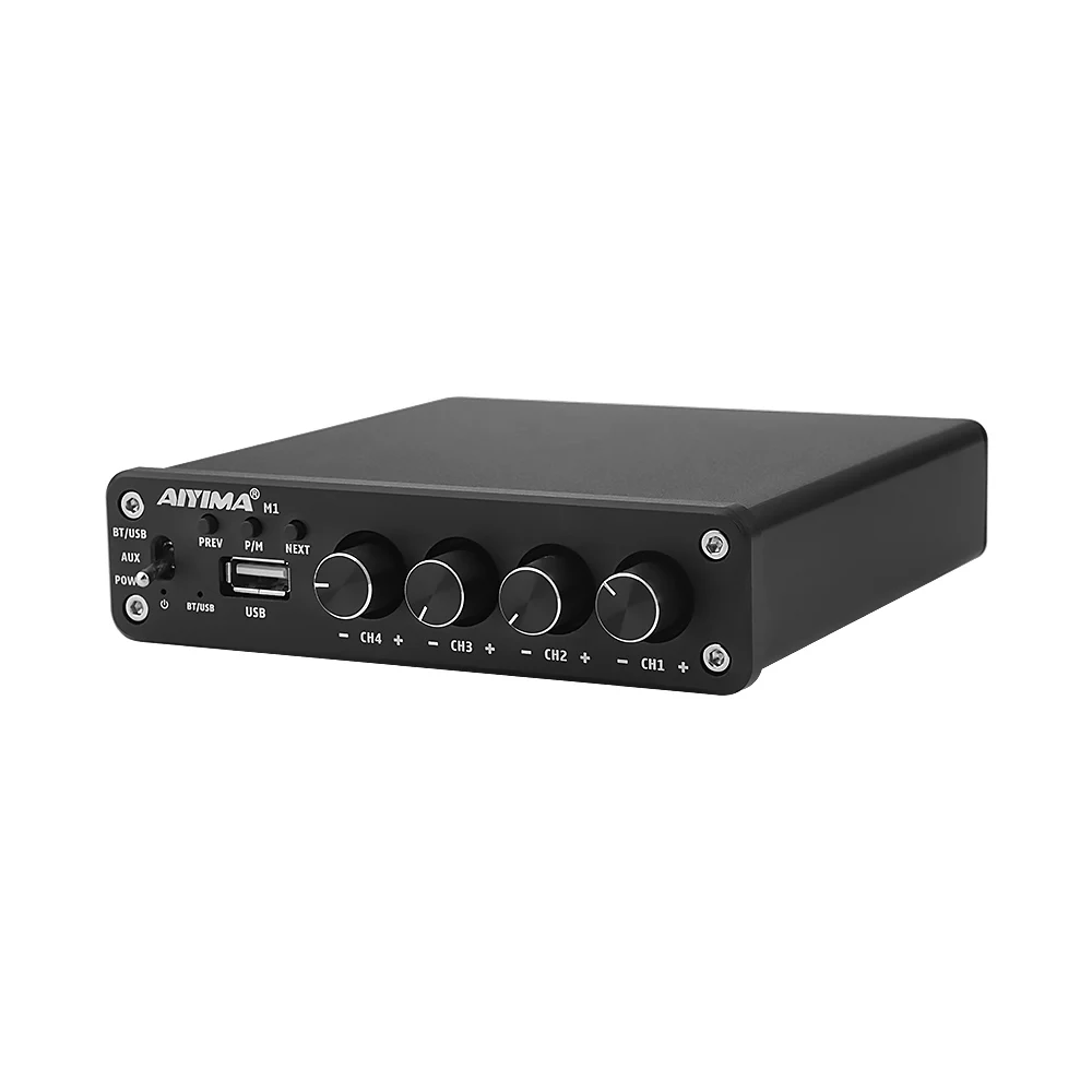 

AIYIMA M1 5.0 BT Sound Mini Amplifier TPA3116D2 HiFi Amplifiers 4CH 50Wx4 Home Theater Speaker Amplificador For Home