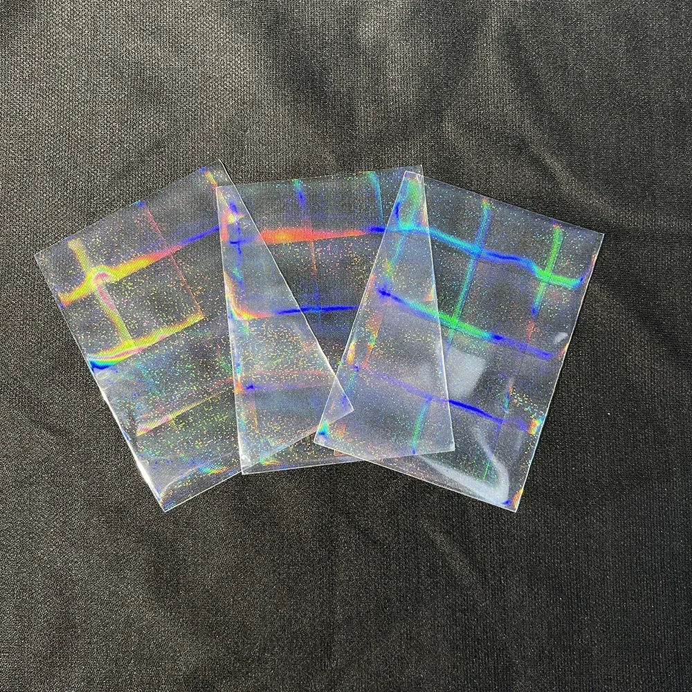 50 PCS Laser Flash Card Sleeves One Side Dot Top Loading Trading Card  Sleeves Card Protector Sleeves Photo Cover - AliExpress 26