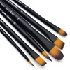 6pcs Acrylic Paint Brushes Set Different Nylon Tips for Acrylic Oil Watercolor Gouache Artist Professional Painting Kits 3