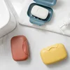 Four Colors Portable Travel Soap Box Waterproof Leak Proof Stylish Compact Easy To Carry Bathroom Storage Sealed Box 2