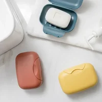 Four Colors Portable Travel Soap Box Waterproof Leak Proof Stylish Compact Easy To Carry Bathroom Storage Sealed Box 2