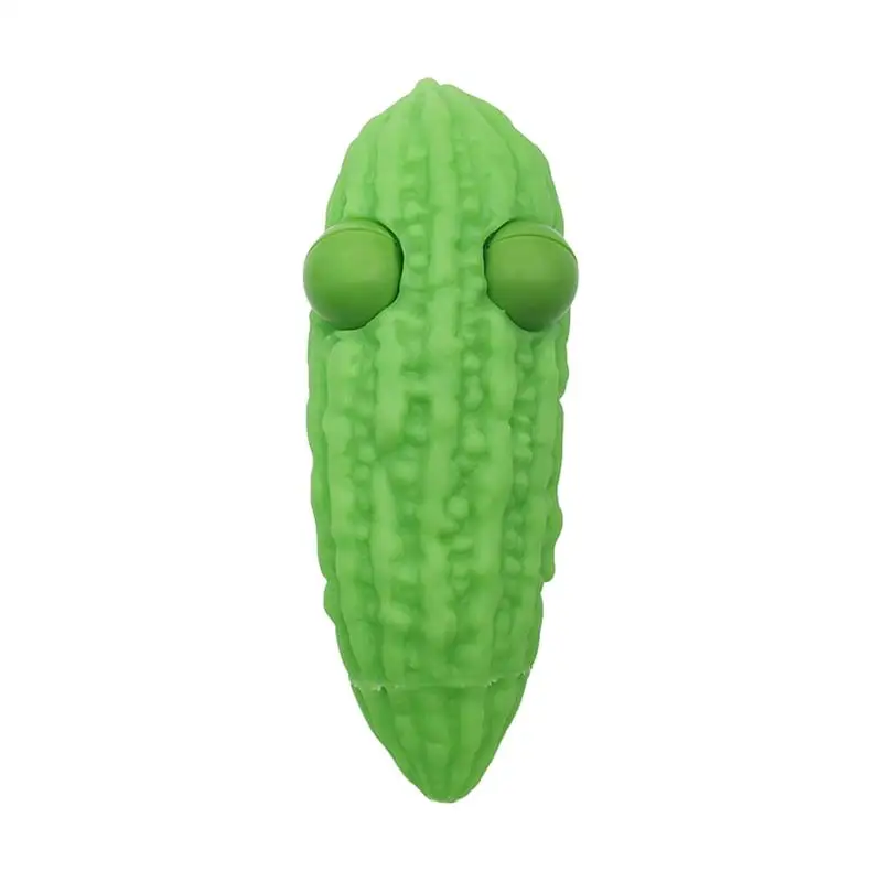 Eye Popping Squeeze Toy Waterproof Bitter Melon Sensory Toy Boredom Relief Toys For Kids And Adults vegetable stress reliever