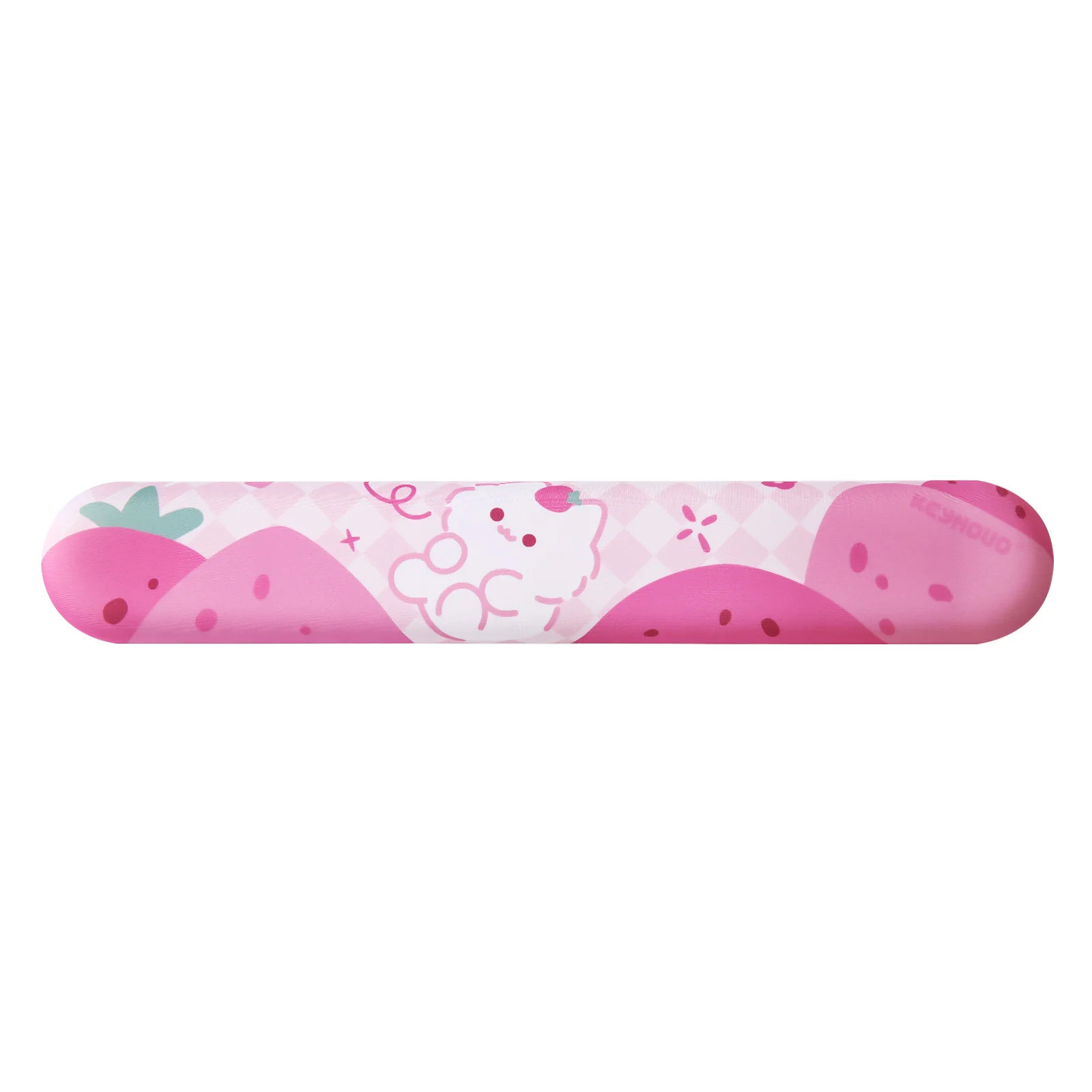 Yunzii-teclado Ergonômico Bonito Descanso de Pulso Base pu Antiderrapante Miau Rosa Apto para Escritório Jogos Computador tipo Alívio da Dor