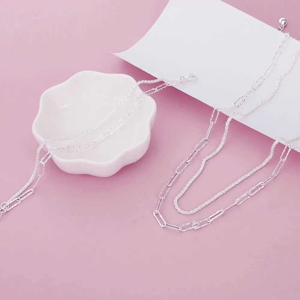 JewelryTop 925 فضة سحر أساور القلائد للنساء مصمم ا...