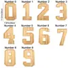 Large Wooden Number Charcuterie Board Fillable Decorative Number Food Tray Practical Wood Number Serving Tray 6