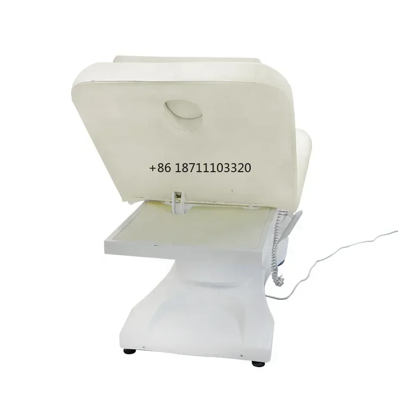 Single column soft massage beds facial beauty salon seat angle adjustment chair electric massage bed