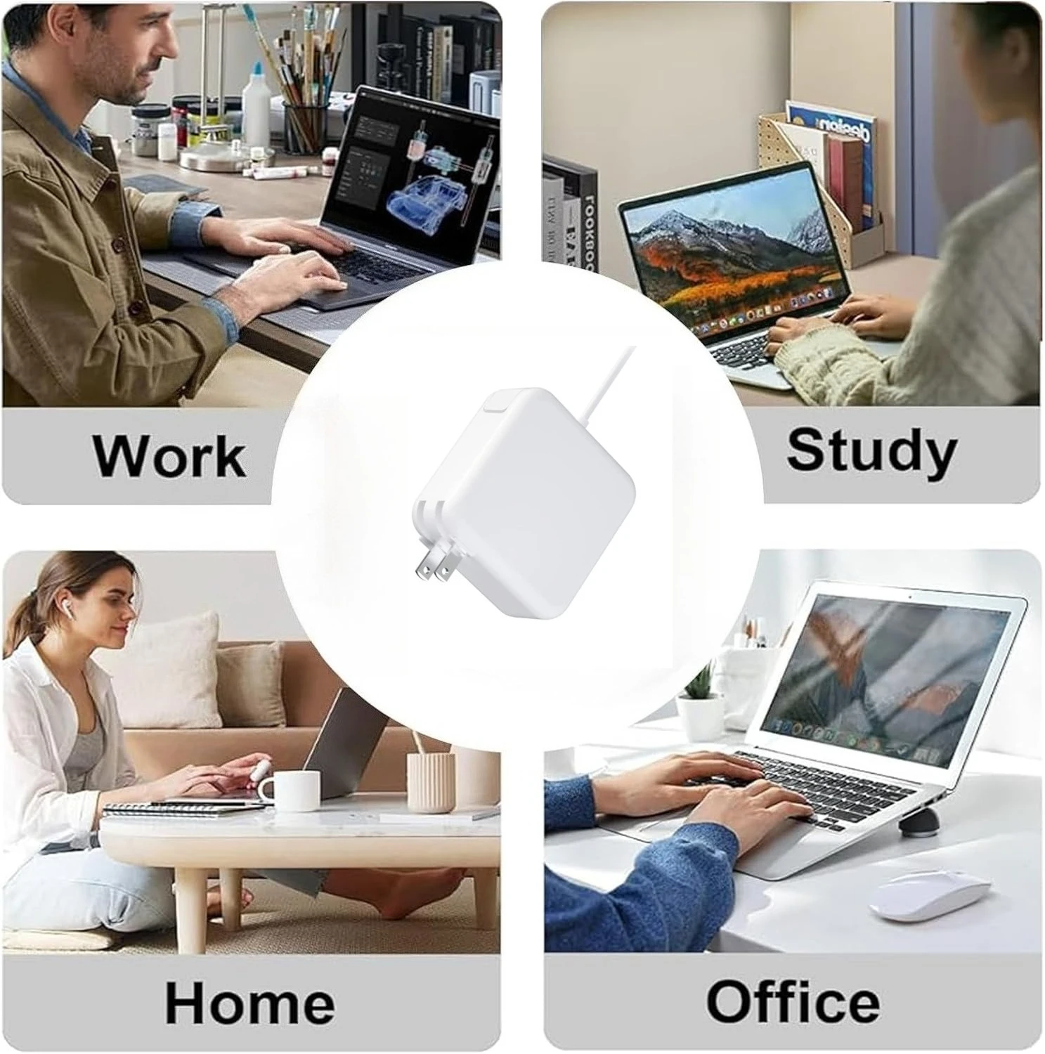 MacBook Air 85W T/L-Tip 충전기 컴퓨터 어댑터와 호환 가능 MacBook Pro/Air 13인치 15인치 및 17인치 모델 A1424 A1398 A1151 A1175