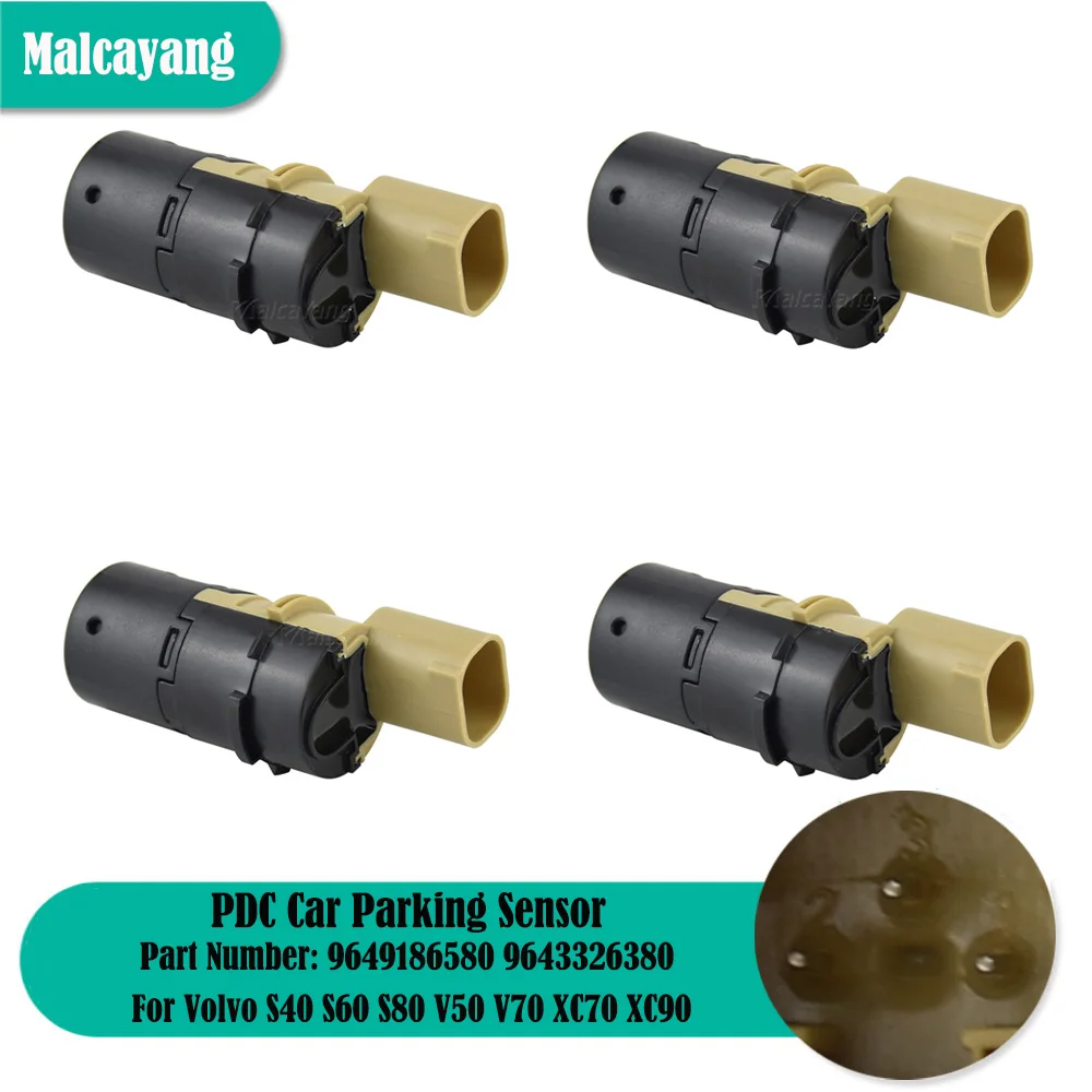 

Auto Parts 4PCS Parking Backup Aid Sensor PDC Parking Sensor For Volvo S40 S60 S80 V50 V70 XC70 XC90 9649186580 9643326380