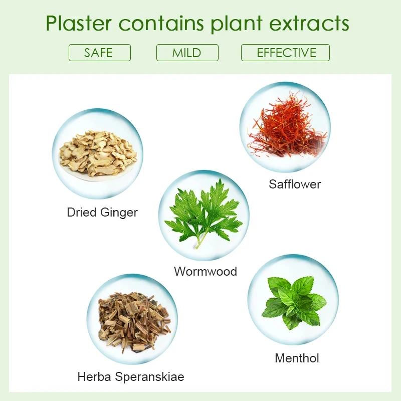 Moxibustion Patch Lumbar Patch Non-Woven Mugwort Heat Patches Care Neck Shoulder Patch Soothing Comfort