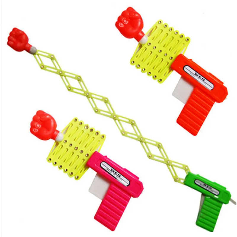 

Retractable Fist Shooter Trick Toy Gun Funny Child Prank Toys Kids Plastic Festival Gift for Fun Classic Elastic Telescopic Fist