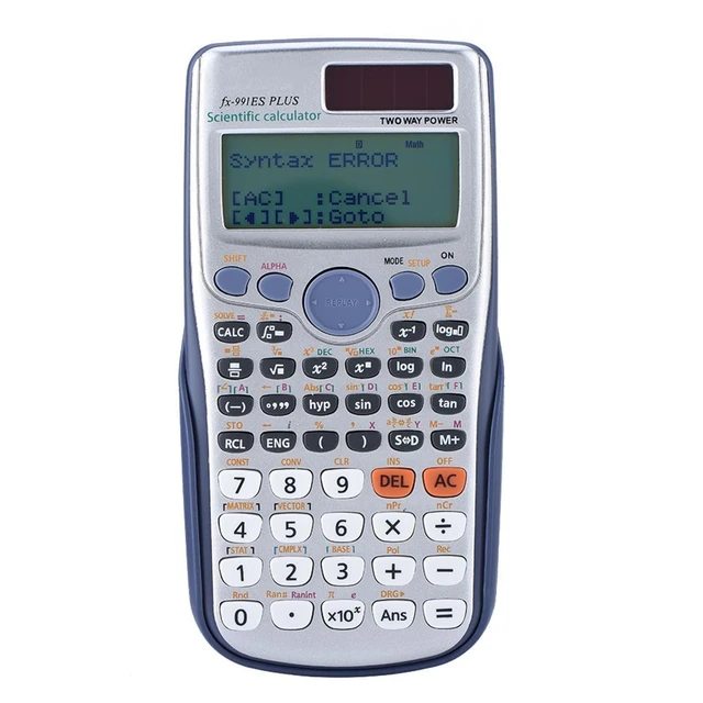 Calculatrice scientifique originale FX-991ES-PLUS 417 étudiants canoniques  ordinateur école bureau puissance graphique fournitures financières -  AliExpress