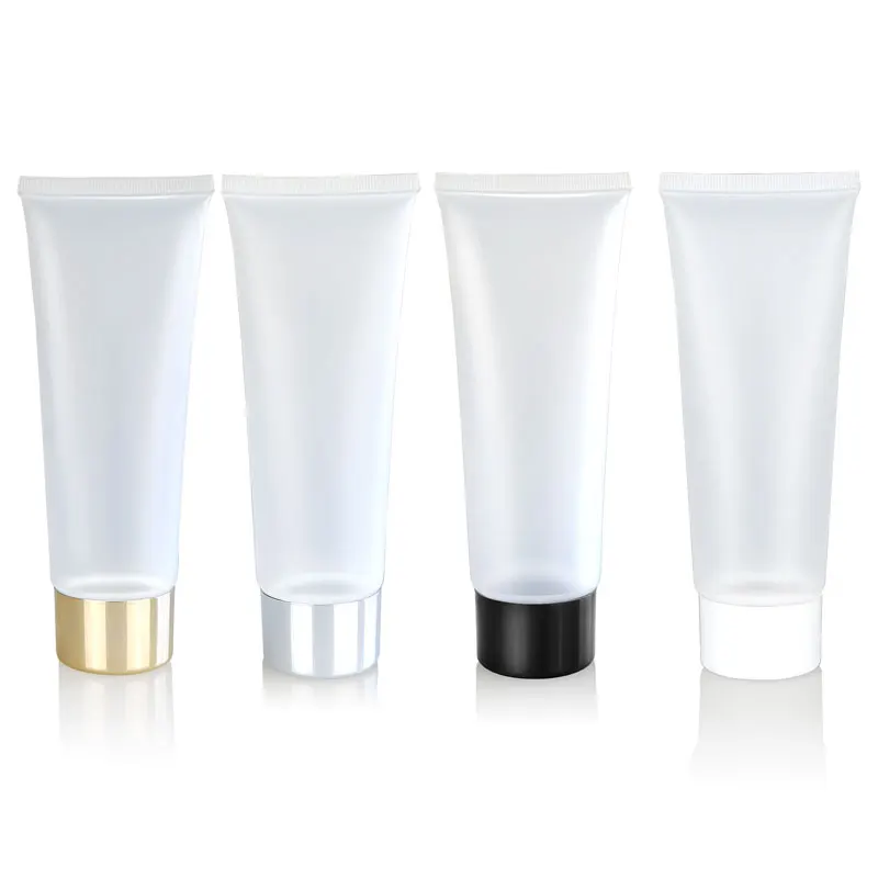 

100ml X 50 Empty Translucent Sot Tube For Lotion Cream Bottle , Hand Cream Tubes Packaging ,100g Plastic Soft Bottles 3.4OZ