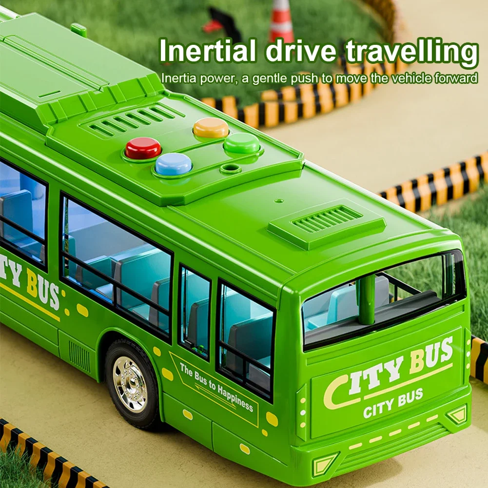 Simulation Bus Toy For Kids With Light And Music Pull Back Car_voghion.com