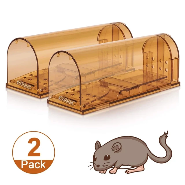 2 Pack Humane Mouse Traps Live Mouse Reusable Small Rat Traps Catcher Mice  House