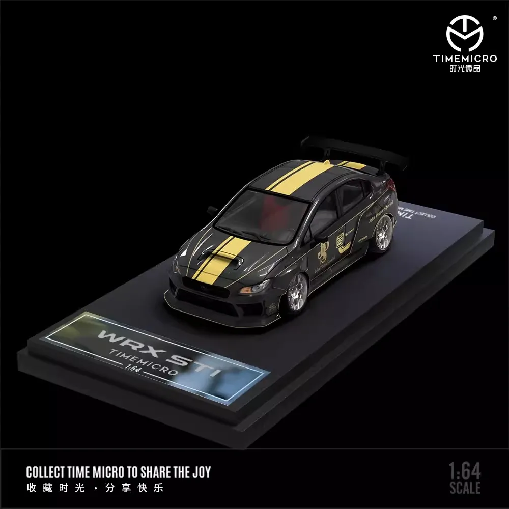 Miniature 1/64 Subaru STI JKM - Voiture De Course Métal Moulé, Jouet Collection