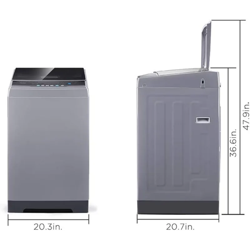 COMFEE’ 1.6 Cu.ft Portable Washing Machine, 11lbs Capacity Fully Automatic Compact Washer with Wheels 2