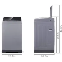 COMFEE’ 1.6 Cu.ft Portable Washing Machine, 11lbs Capacity Fully Automatic Compact Washer with Wheels 2
