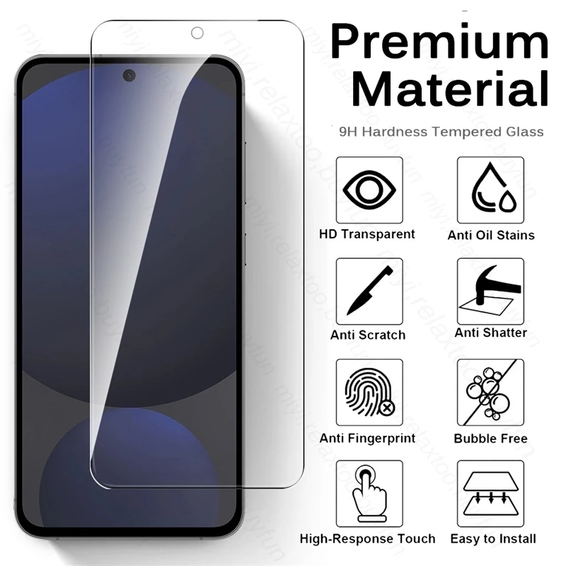Premium 2-Pack 9H Tempered Glass Screen Protector for Samsung Galaxy S24 FE - Anti-Scratch HD Film