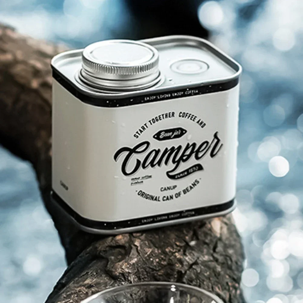Coffee Bean Sealed Storage Can Portable Camping Tin Box Household Moisture-proof Food Grade Fresh-keeping Breathing Tin Can 1pc storage box storage jar storage can storage sets household storage sets