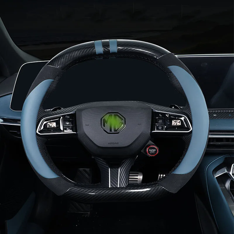 

Universal Sports style non-slip Leather Special handle sleeve for MG 7 2023 2024 Car Steering Wheel Cover