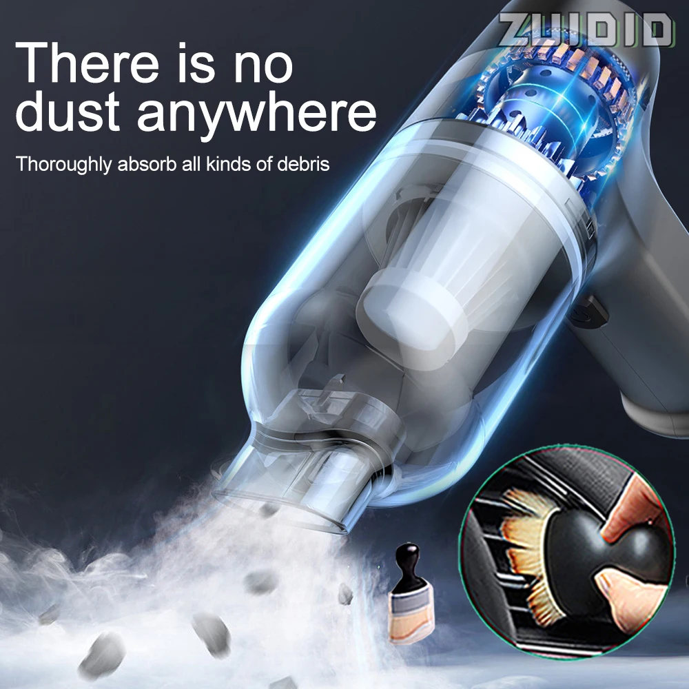 

Car Vacuum Cleaner Cordless Duster Hand Held Vacuum Portable Strong Suction Cleaning Car Electrical Appliances