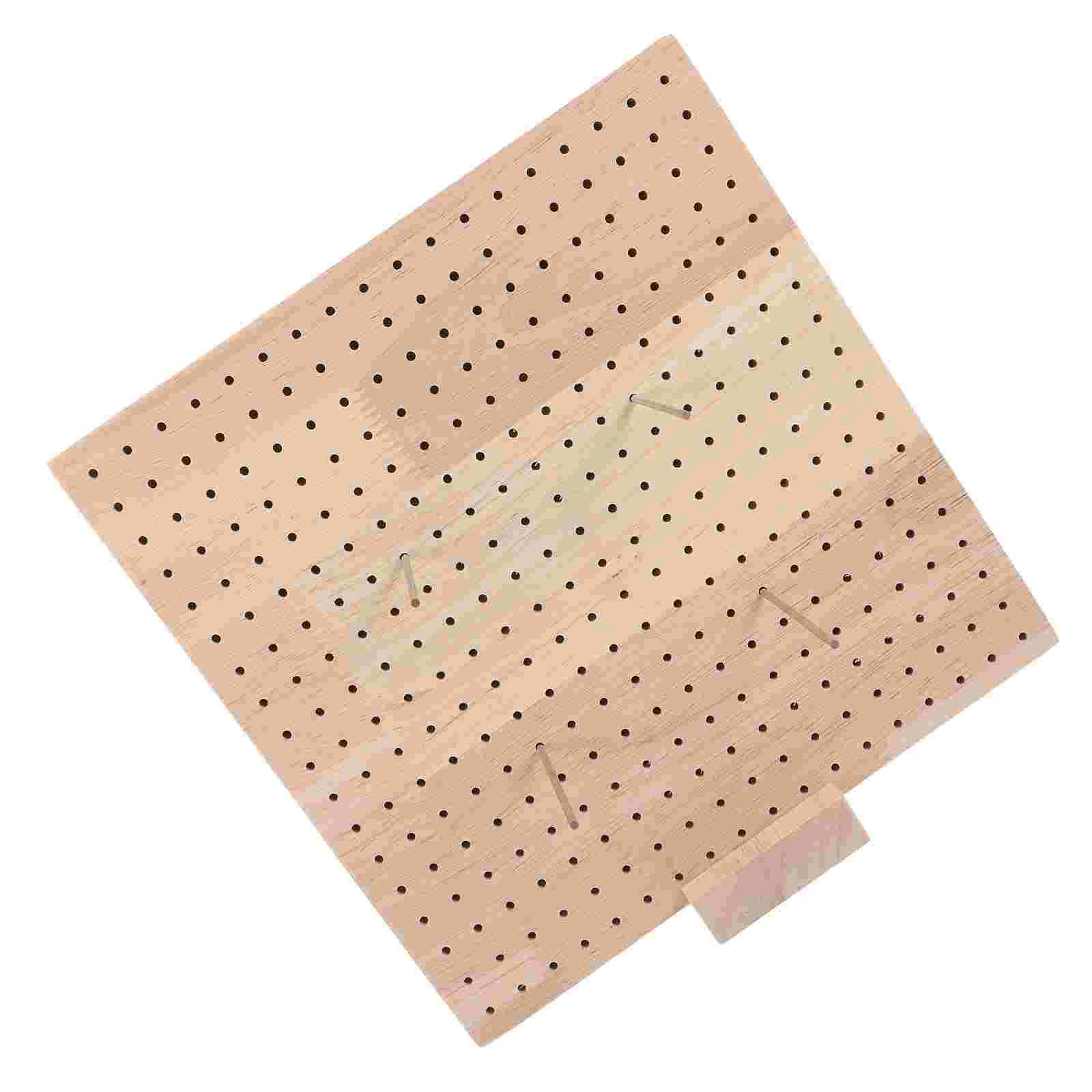 

Woven Square Baffle Crochet Hook Blocking Board Wood Knitting Wooden Pin Supplies Boards