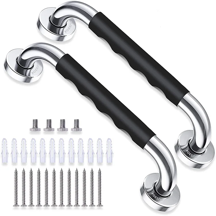 Description Picture 2 of itemBathroom Safety Armrest 304 Stainless Steel Silicone Handle Bathroom Armrest Bathtub Armrest Bathroom Grab Bars Accessories