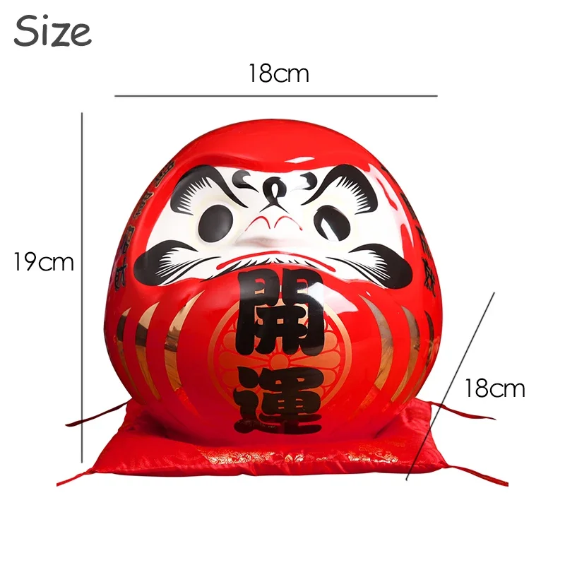 Daruma salvadanaio soprammobile per Feng Shui da quasi 20cm 58 S76aaddc471ff4ddbae680d2f2ffac9c3M
