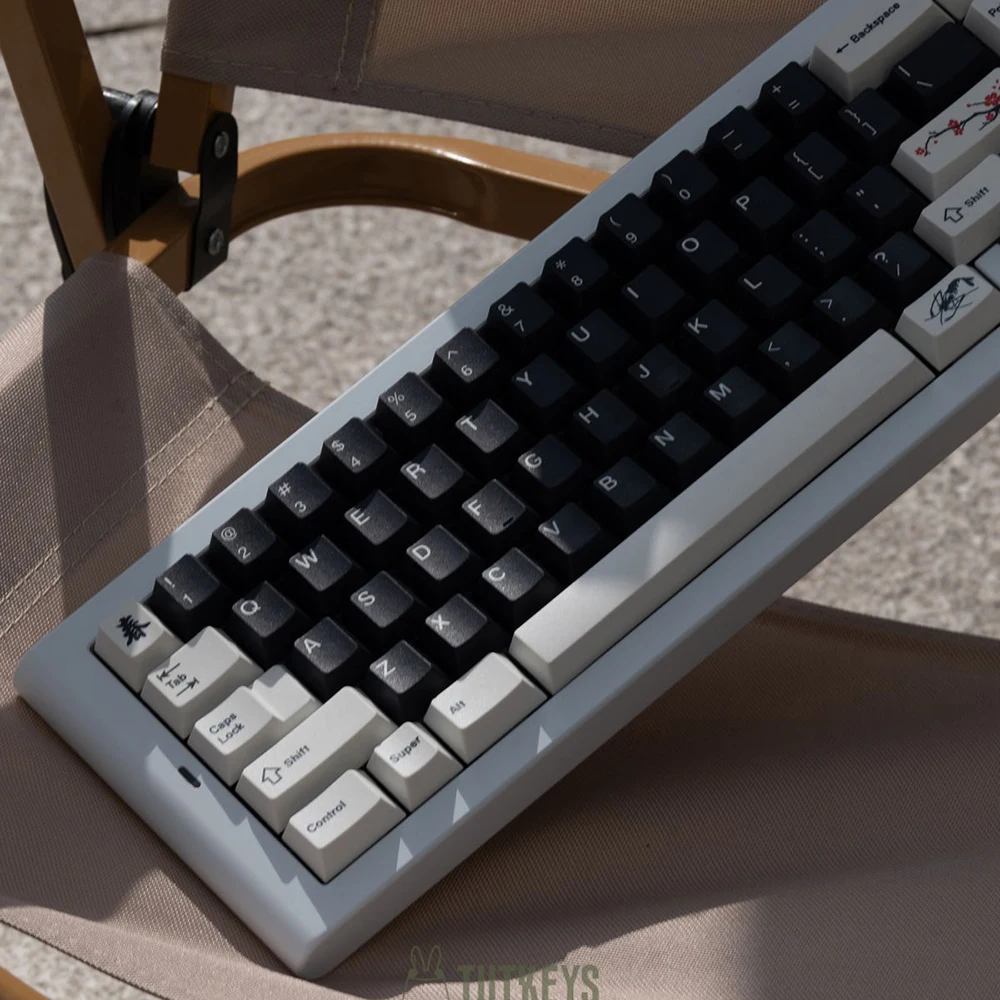 TUT 용수철 잉크 염료 서브 키캡 세트, 두꺼운 PBT 체리 프로파일, 키보드 87 tkl 104 ansi xd64 bm60 xd68 xd84 BM87 BM65