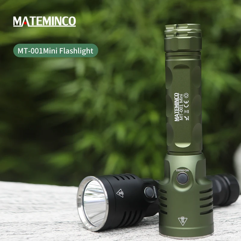 마테미?? MT-001 미니 장거리 투사 USB C타입 충전식 전술 LED 손전등 랜턴 (사냥, 캠핑, 탐색용)