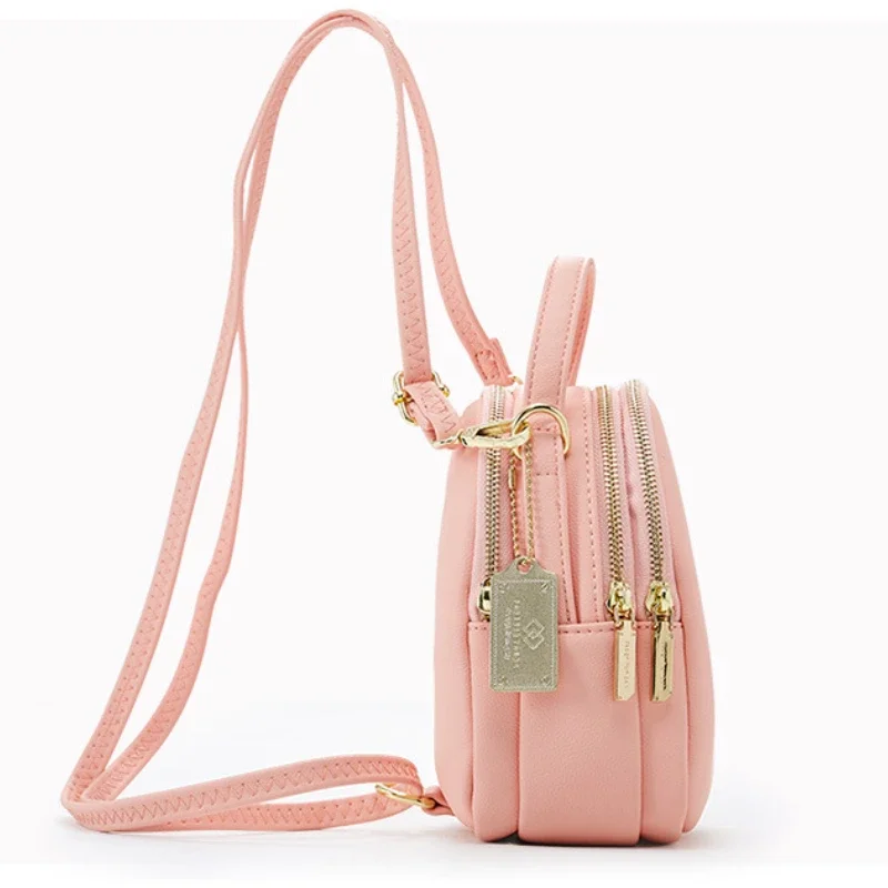 Fashion Leather Mini Backpack Purse for Women Ladies Tote Multi-Function Luxury Shoulder Bag Messenger Bags Mochila Feminina New