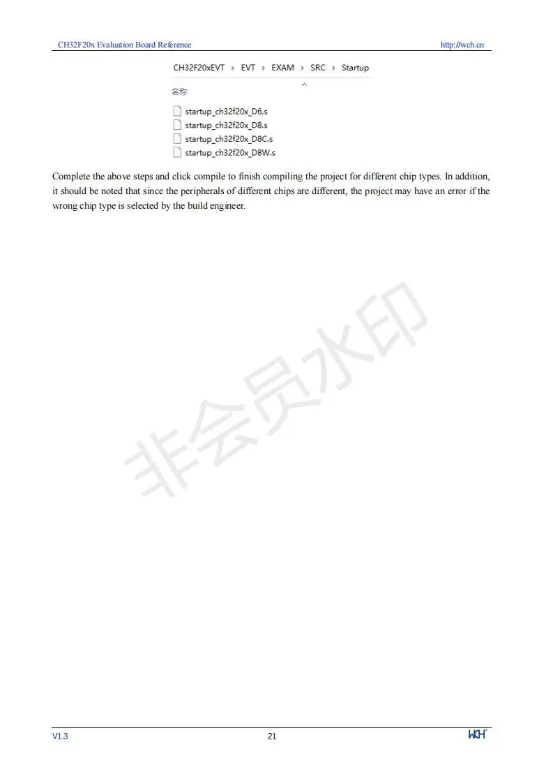 CH32F208 32F208 32F208WBU6 Entwicklungsboard Cortex-M3 Wireless Mikrocontroller CH32F208WBU6 Evaluierungsboard – Detail 21