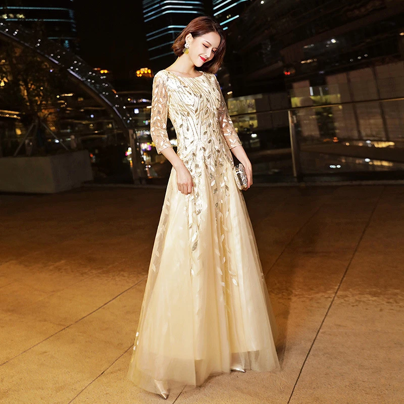 2024 New White Black Small Evening Dress High End Grand Evening Dress Host Performance Celebrity Banquet Party Women's Dress