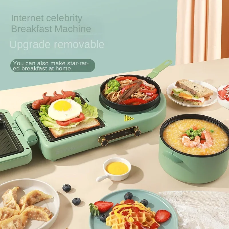 Small Household Waffle Maker, Toaster, Press Toaster, Multifunctional Sandwich Breakfast Machine Roti Maker