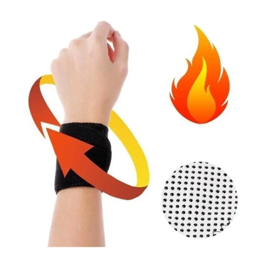1 Pcs Self Heating Wrist Protector Tourmaline Magnetic Therapy Arm Cover Health And Physical Therapy Wrist Cover Home Supplies