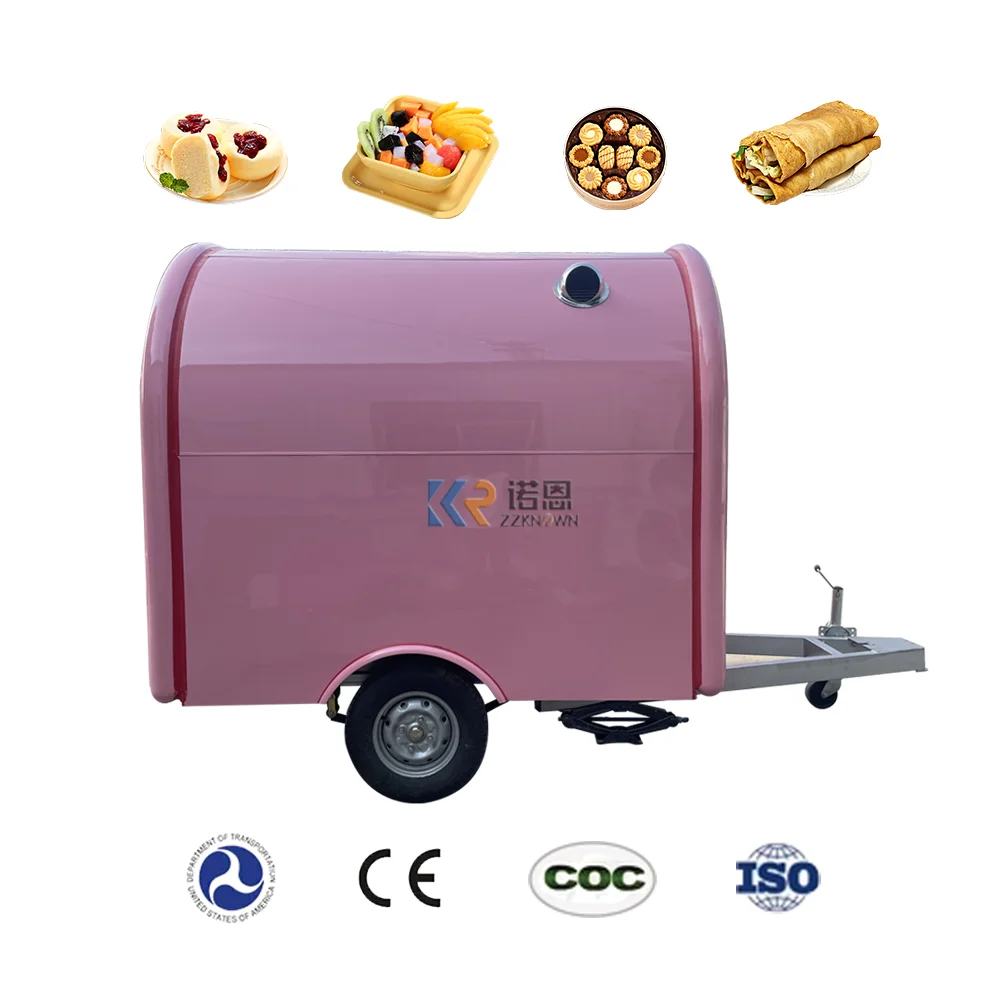 Customized Bbq Truck Food Trailer Hot Dog Cart Kitchen Equipment Concession Mobile Food Trailer Taco Street Dining Car