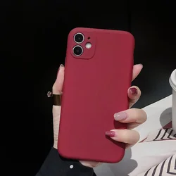 Sleek Shockproof Matte Silicone Phone Case for MOTO Edge 40Neo (Wine red)