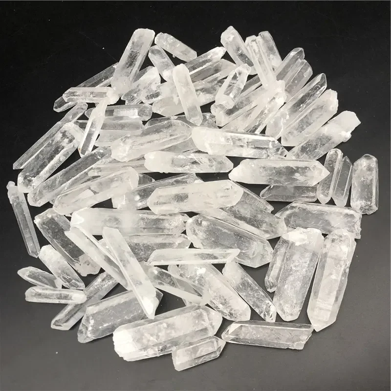 100g Di Cristallo Di Quarzo Trasparente Naturale Del Tibet, Punte Di Bacchetta, Esemplare Grezzo