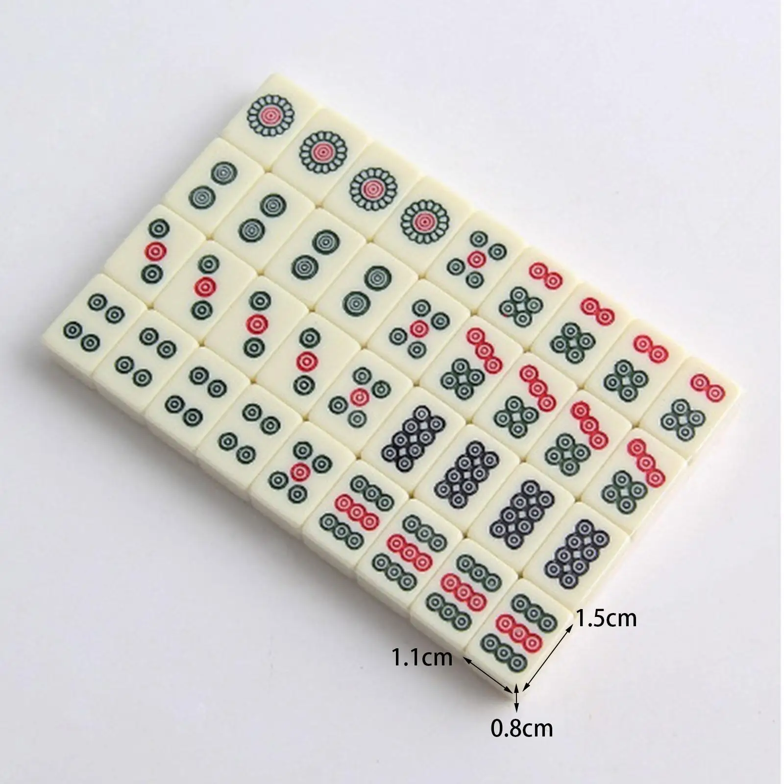 Portable Chinese Mini Mahjong Set Tiles Game with Storage Box for Party