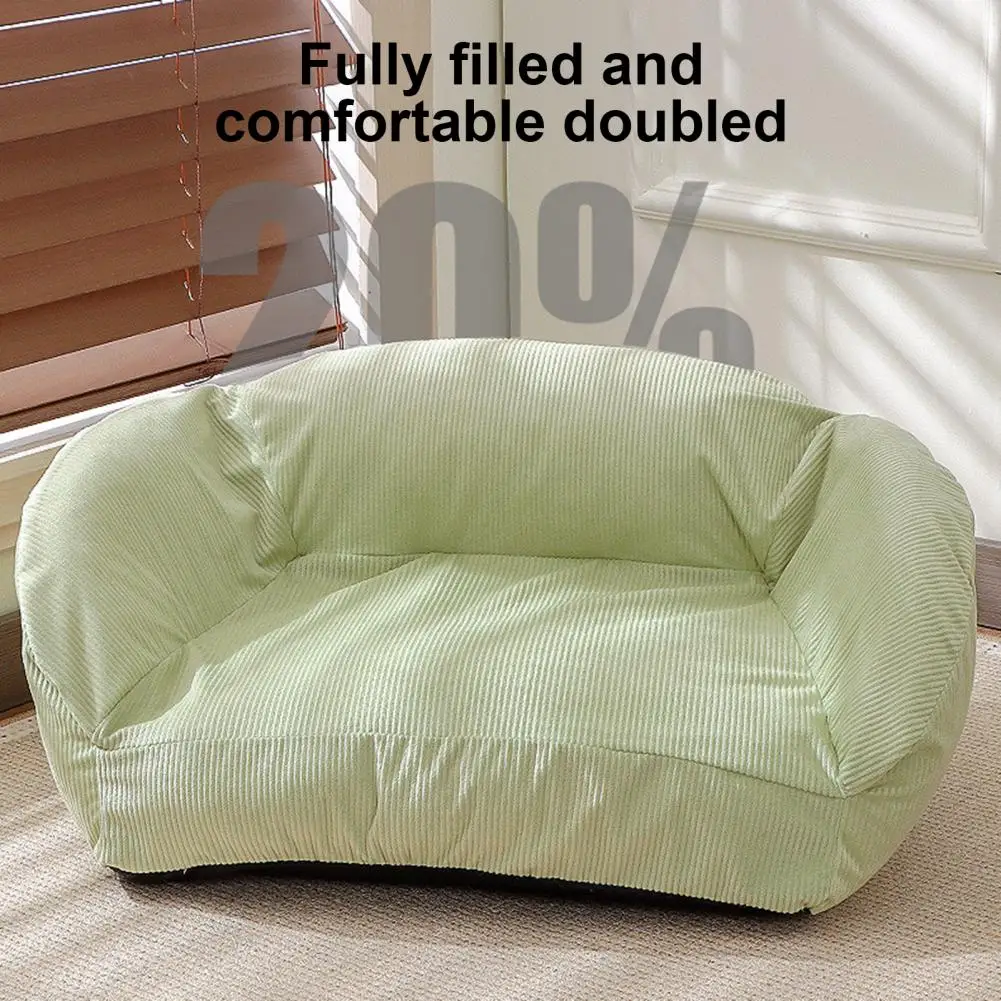 Season Pet Bed Pet Sofa Bed with Removable Washable Cover for Cats Small Dogs Seasons Couch with Anti-slip Bottom Widen