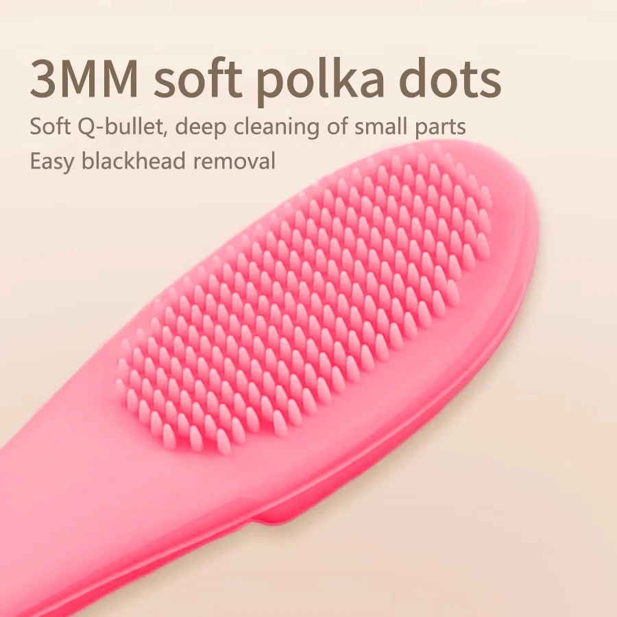 1 Pcs Silicone Nose Brush Cleanses Face Removing Blackheads Cleaning Nose Brush Cleaning Exfoliating Face Wash Brush Care Tool