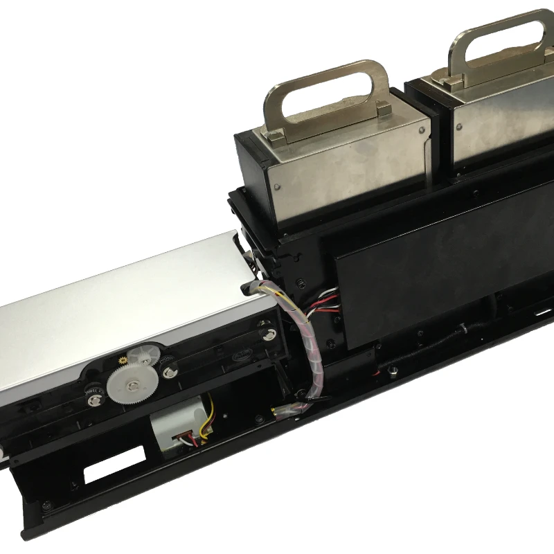 

Double tray hybrid point card vending booth