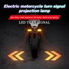 Motorcycle LED Turn Signal Lamp Color Projection Lamp Sequential Flowing Flash Indicator Lights Directional LED with Projector 1