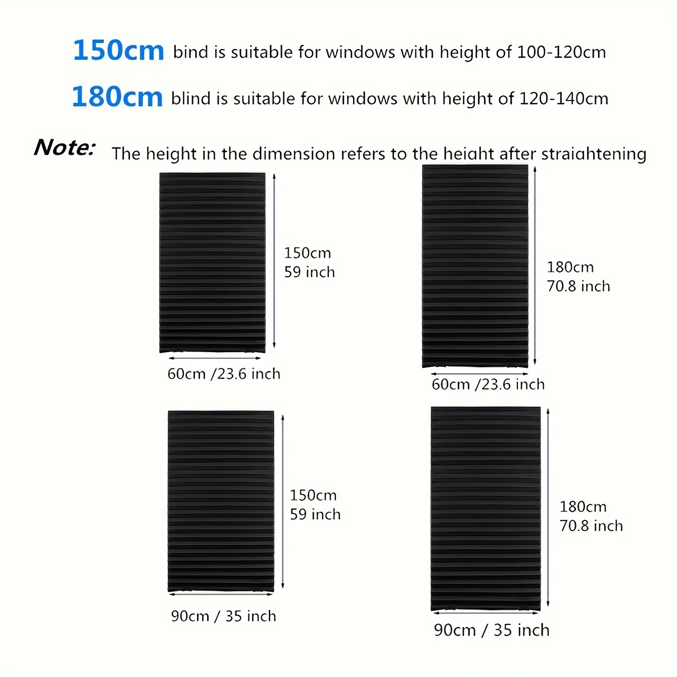 Self-Adhesive Pleated Window Blinds 2
