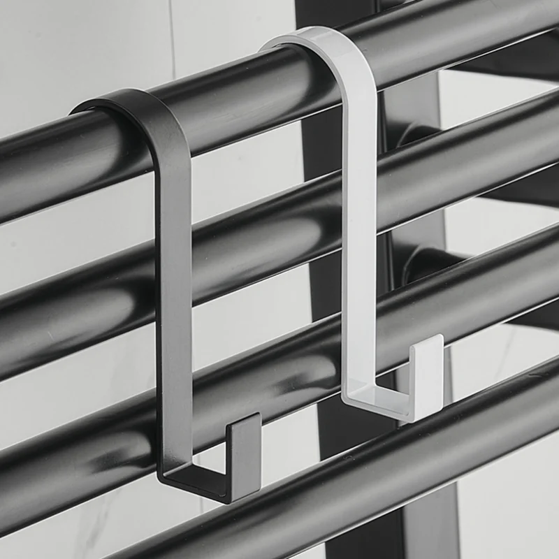 Kitchen Aluminum Heating Hook Bathroom Towel Hanger Rack Radiator Rail Bracket Coat Hook Clothes Scarf Rack Removable Hook